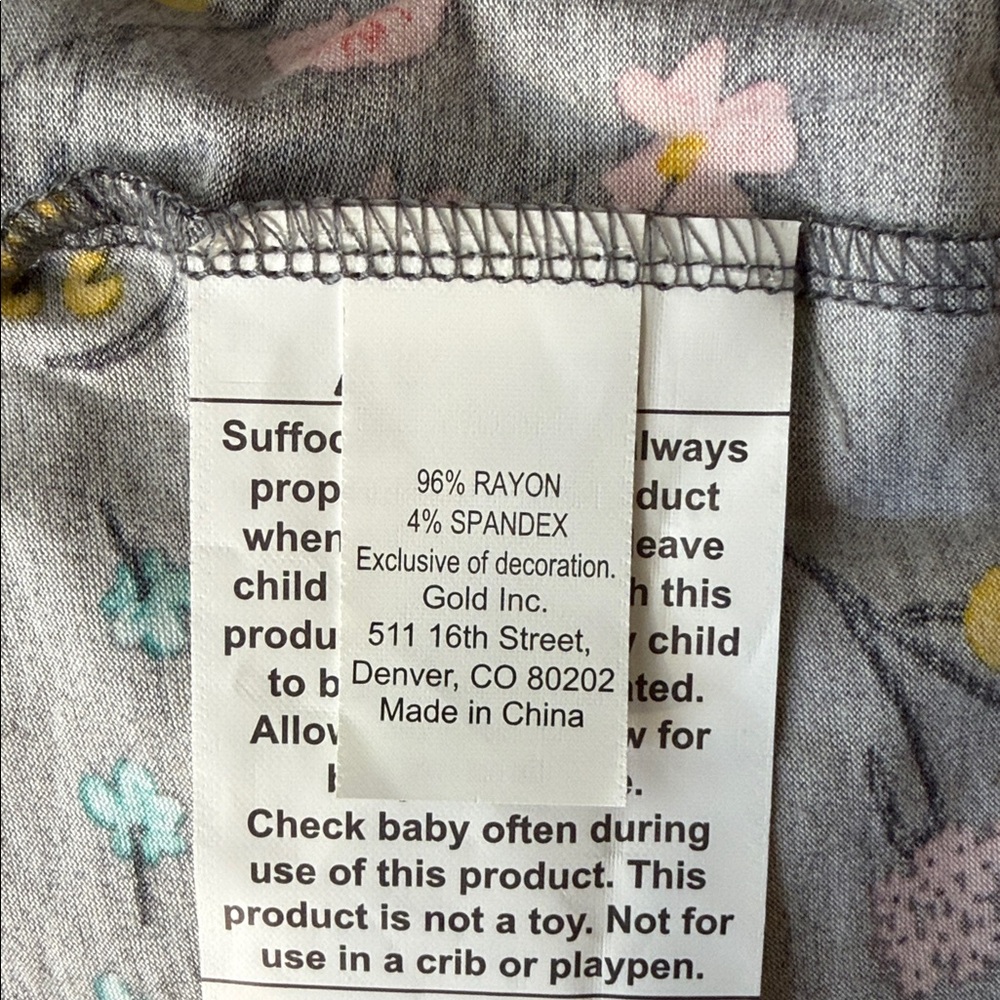 Go By Goldbug Floral Gray Nursing Cover For Baby Breastfeeding - Picture 6 of 7